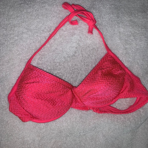 neon pink bikini top 👙 - Picture 3 of 4